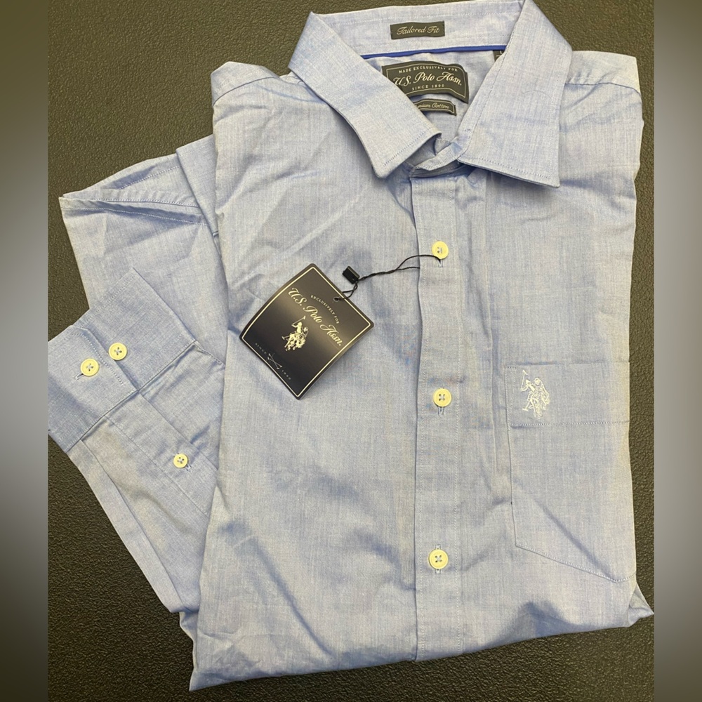 Men’s Formal/Business Casual Shirt | Blue | NWT | Size Large/US neck 16.5in